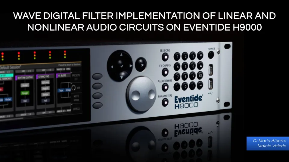 Wave Digital Filters on Eventide H9000 — preview